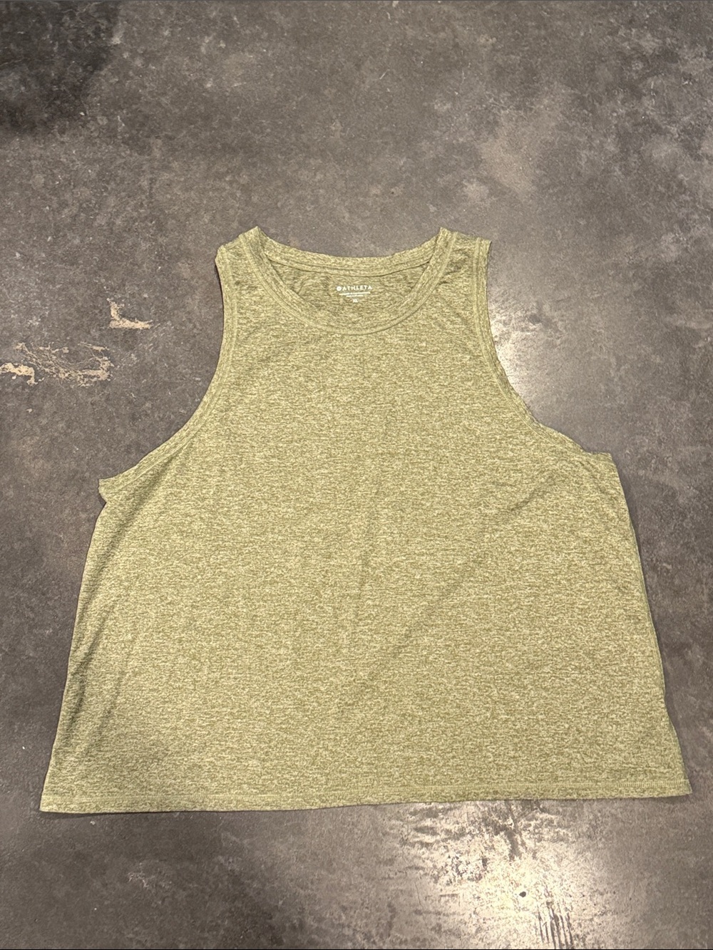Athleta Olive Green heathered Relaxed Tank